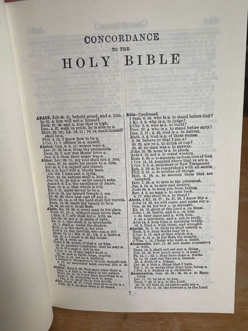 Cruden’s Handy Concordance To The Bible