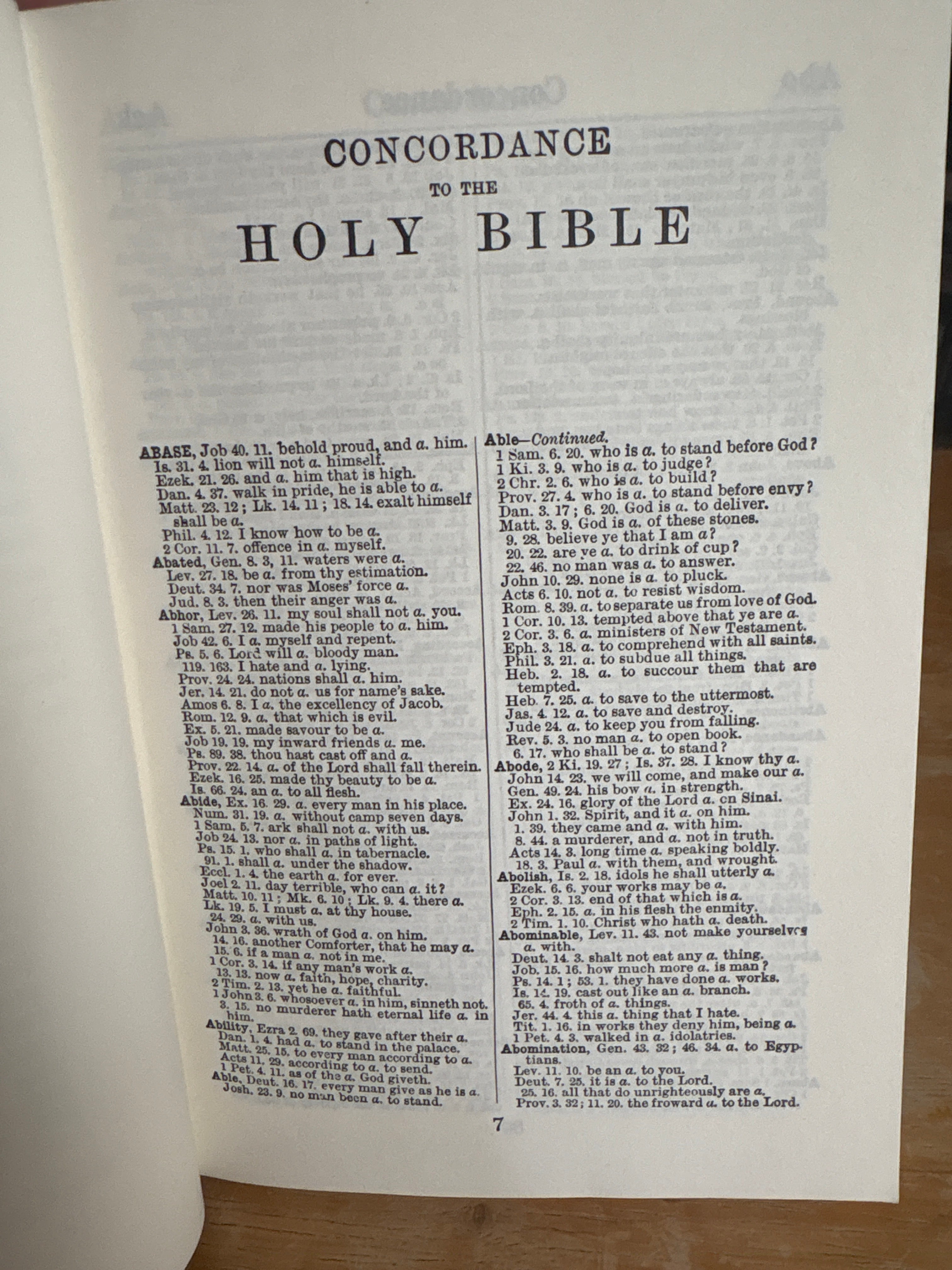 Cruden’s Handy Concordance To The Bible