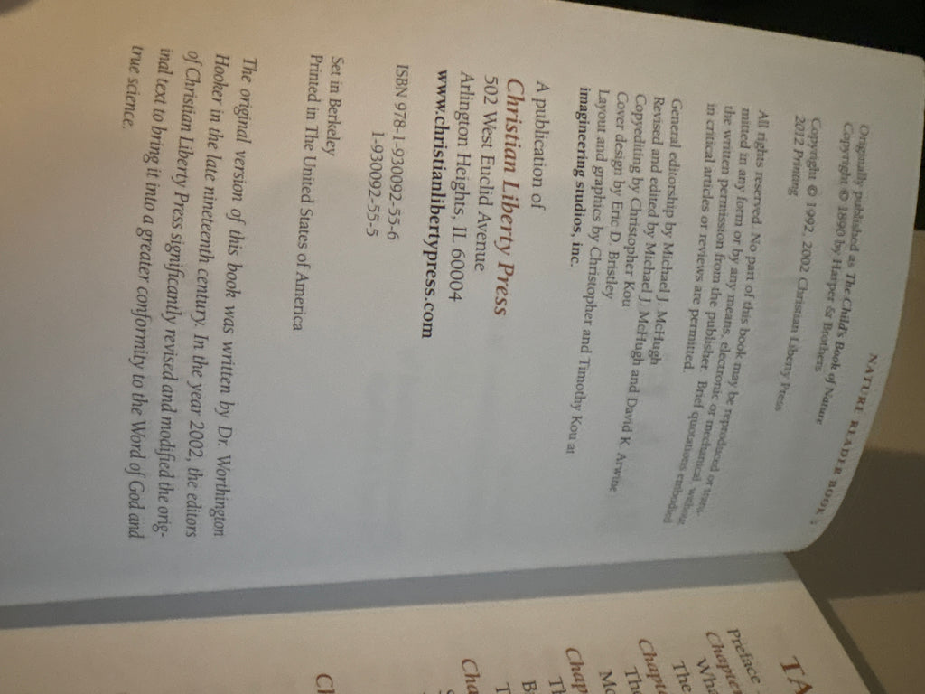 Christian Liberty Nature Reader Second Edition Book 5