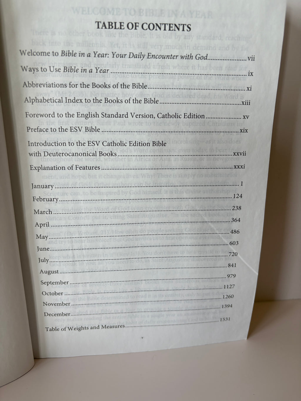 Bible in a Year – ESV Catholic Edition – Tree of Life Paperback Cover Optoon