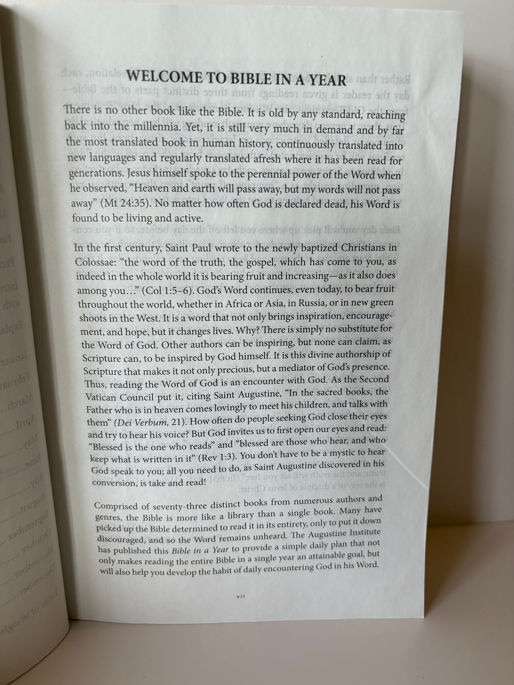 Bible in a Year – ESV Catholic Edition – Tree of Life Paperback Cover Optoon